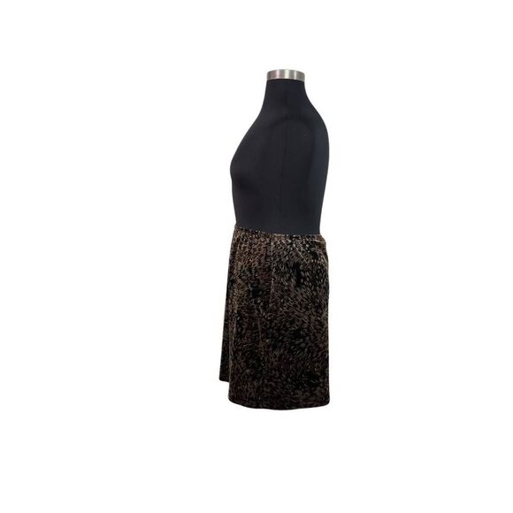 Carole Little 16 Gold Velvet Feather Pencil Skirt Sparkly Evening Fits 1X 2X 3X - Picture 5 of 9